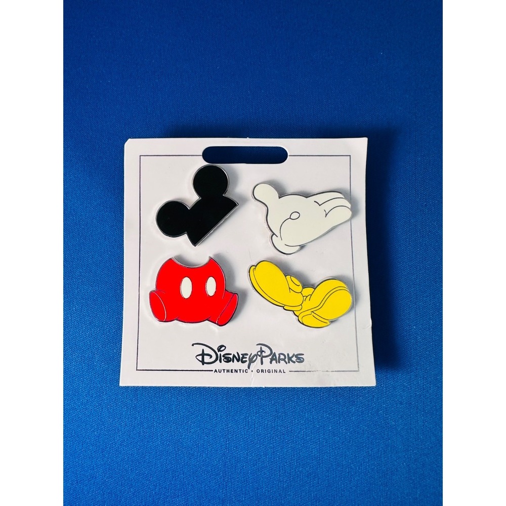 Disney Parks Mickey Mouse Icons 4 pin set-new